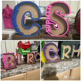 Acrylic/birch personalized piggy banks