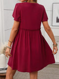 Morgan button dress