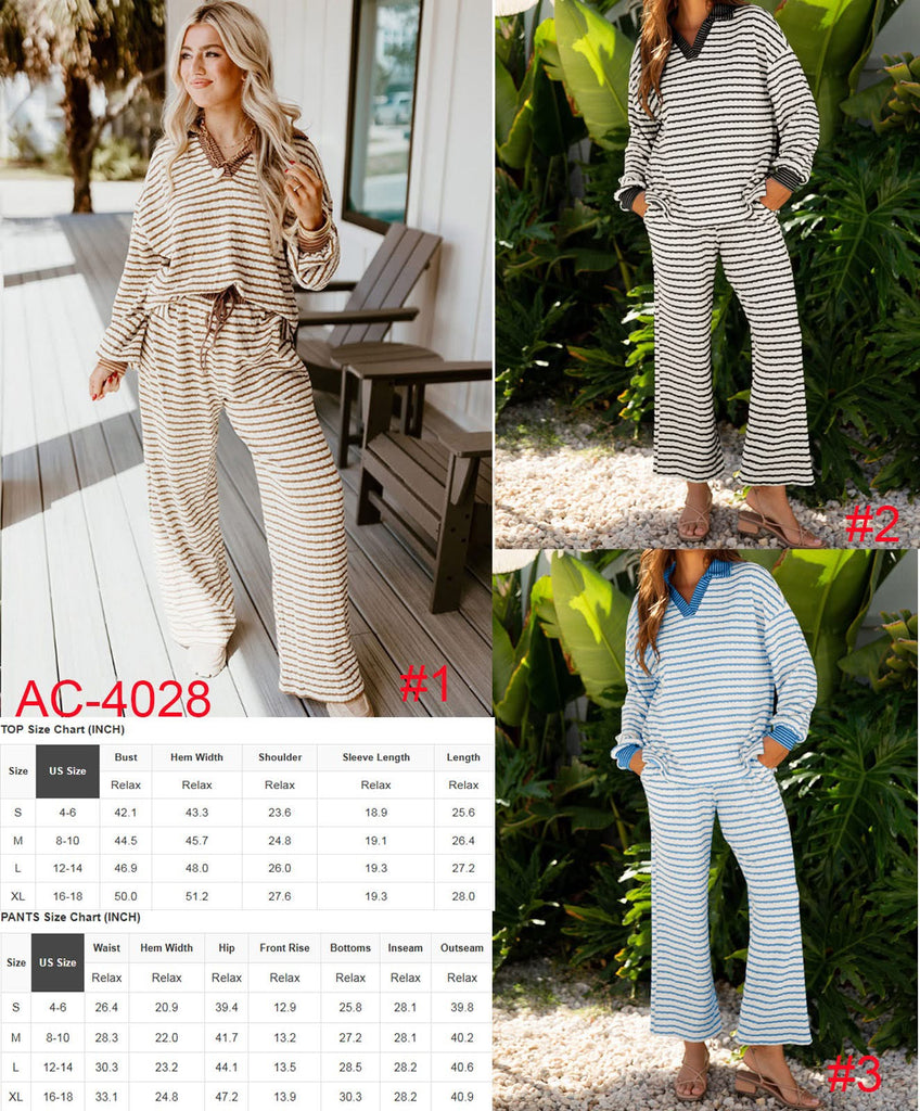 Striped loungewear set