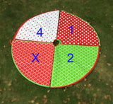 Christmas Tree Skirt Red and Green