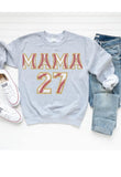 Softball or Baseball chenille letters and number patches