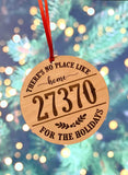 No place like home for the holidays and Personalized zip code