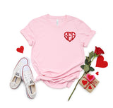 Valentine Scalloped Heart Mono