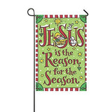 JESUS IS THE REASON FOR THE SEASON HOUSE FLAG AND GARDEN FLAG