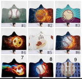NEW HOODED SPORTS BLANKETS